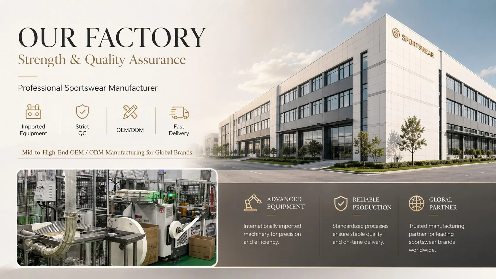 Activewear factory strength and quality assurance